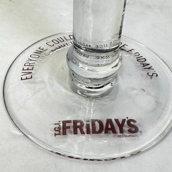 Set 3 TGI Friday's Amethyst Swirls 16 oz Martini Margarita Glasses - Picture 8 of 13